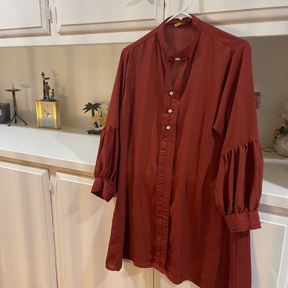 Kurti plan jorjet marun colour
